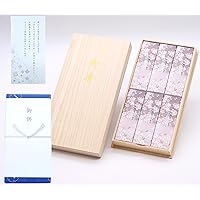 高級線香セット　淡墨の桜　名香芝山　白檀好文木 楽天市場】ご進物お線香セット 宇野千代のお線香 淡墨の桜 6
