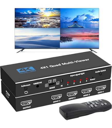 Amazon | Yinker ビデオウォールコントローラ 3x3、HDMIビデオウォール