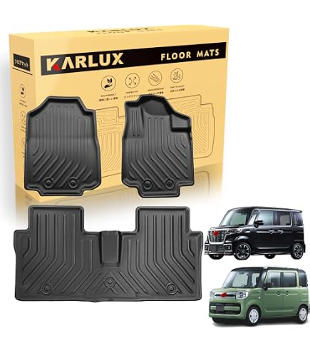 Amazon | スペーシア MK53S フロアマット＋ラゲッジマット 6P グレー