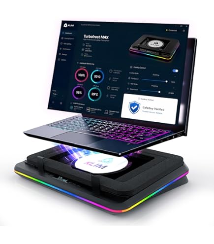 Amazon.co.jp: KLIM Turbofrost ゲーミングノートパソコン冷却パッド