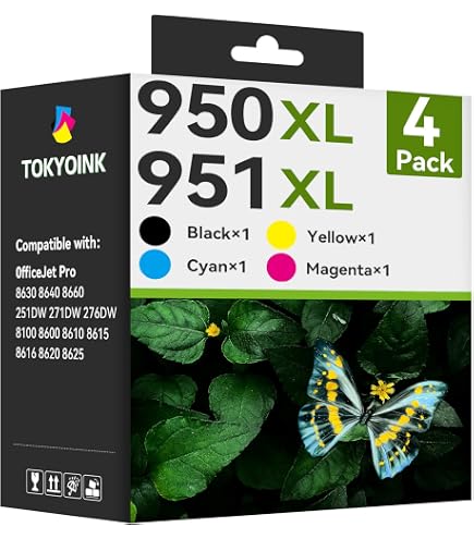 7Magic 4-11x 950XL 951XL Ink Cartridge Combo For HP OfficeJet Pro 8600 8100 M251dw