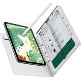 「バリ楽box」NIMASO ペーパーライクフィルム iPad mini7(A17 Pro)/iPad mini6用 8.3インチ 強化ガラスフィルム | 9H硬度 保護フィルム 紙のような描き心地 反射防止 アンチグレア 指紋防止 気泡レス 自動除