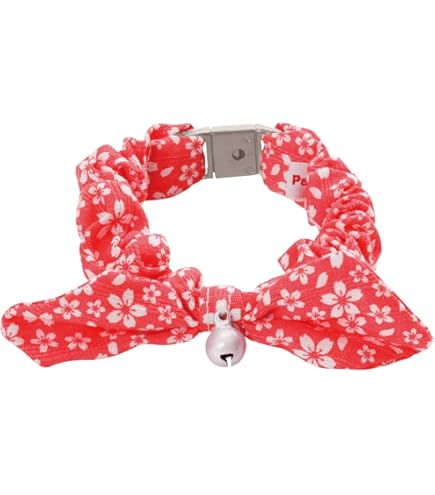 スイートビオラ(オレンジ)短毛シュシュ、わんちゃん猫ちゃん用 幅広