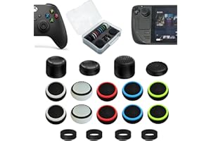ZHI-NYLLDJS フリーク Steam Deck対応 Xbox対応 コントローラー フリーク コントローラー スティック カバー アシストリング 収納ケース付き（フリーク4個/スティック カバー4個/アシストリング4個）ブラック セット