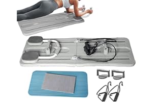 ピラティスリフォーマーボード、多目的ピラティスリフォーマーボード、胸部と腹部エクササイズボード、ピラティスエクササイズボードフィットネス機器大人、男性、女性用