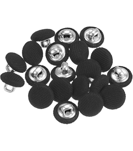 くるみボタンです。 Amazon | くるみボタン（平くるみボタン） ＃BT186 1穴 10mm C/#BLACK