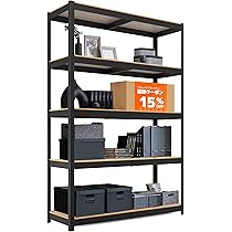 Amazon｜PTUWODS スチールラック本体 高耐荷重収納棚 メタルラック