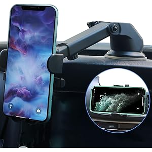 『最新版』車載ホルダー車スマホホルダー片手操作性能改良のスマホスタンド携帯ホルダー車用品簡単に取り付け 360度回転4…