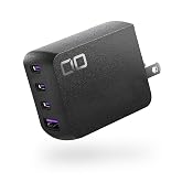 CIO NovaPort QUADⅡ 100W PD急速充電器 USB-C×3+USB-A×1 4台同時充電 世界最小級 （ブラック） | ノートPC対応, iPhone対応, iPad対応, Android対応, 電力を自動最適配分
