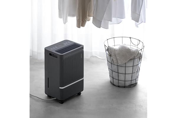 タンスのゲン 除湿機 衣類乾燥 小型 8L/日 コンプレッサー式 静音 部屋干し キャスター付き 省エネ コンパクト 除湿器 小型 連続排水 79800021(119763)