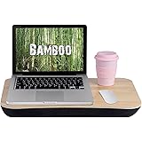 Clevinger Laptop Lapdesks, Portable Bamboo Laptop PC Table Lap Tray Workstation, Lightweight Lap Desk with Anti-Slip Support 