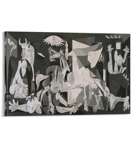 パブロピカソ　『ゲルニカ』　複製画 Amazon.co.jp: 複製絵画 ゲルニカ ピカソ作 90×40.5cm : ホーム＆キッチン