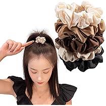 Amazon | [iijo] シュシュ カチューシャ セット ベージュ