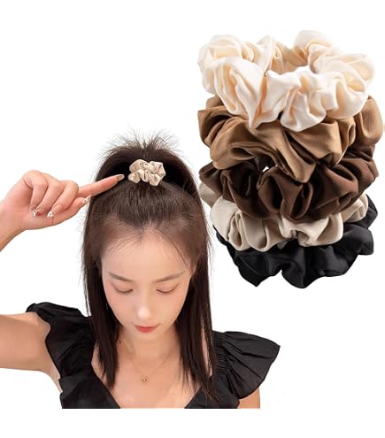 Amazon | [ミュウミュウ] シュシュ ヘアゴム ヘアアクセサリー サテン