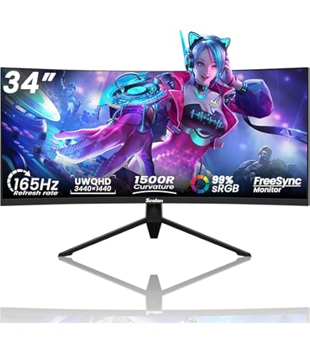 Amazon.co.jp: CRUA 30インチ 湾曲ゲーミングモニター 144Hz/200Hz