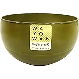アサヒ興洋 お椀 中椀 丸型 WAYOWAN カーキ 約直径11×高さ6.4cm 食洗機対応 電子レンジ対応 手になじむ 日本製 AZ16-14