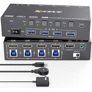 ⭐️USB切替器 ケーブルアダプターボックス オーガナイザーケース多