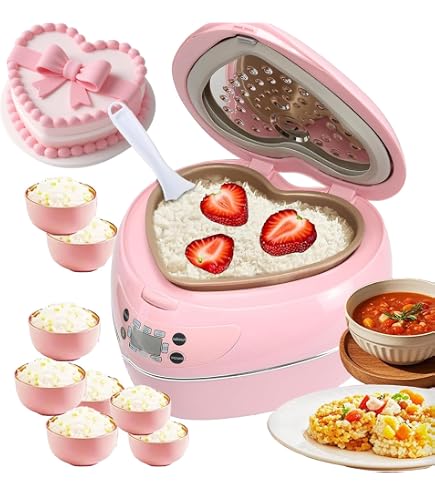 Amazon | SEVSO ピーチハート型炊飯器 スマート300W炊飯器 1.8L 1-3人