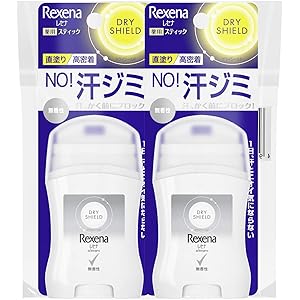 Rexena(レセナ) ドライシールド パウダースティック 無香性 本体 無香料 セット 20g×2個