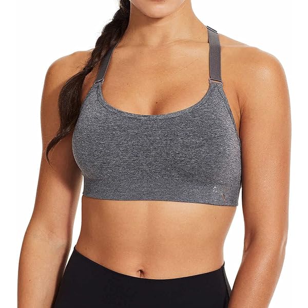Amazon | PUMA Women Sports Bra, 3-Pack (Black/White/Grey, XX-Large