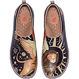 UIN Women's Art Painted Travel Loafers Shoes Slip On Microfiber Casual Lightweight Comfort Fashion ToledoⅠ