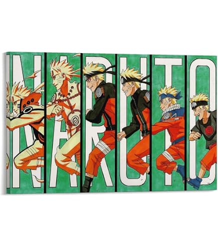 Amazon.co.jp: NARUTO -ナルト- アニメ キャンバス アート ポスター と