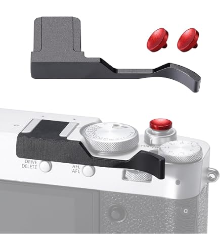 Amazon | 富士フイルムX100VI用サムグリップ(ブラック) | カメラ用