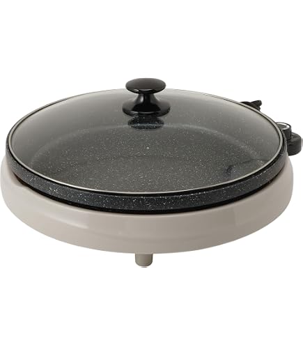 Amazon | 丸山技研 電気 ホットプレート 28cm ガラス蓋 PHP-100(RB) 丸
