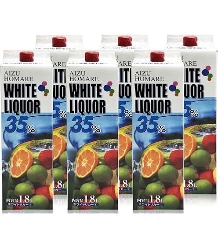 Amazon.co.jp: 【焼酎甲類】35度 司焼酎果実酒用 ホワイトリカー1800ml
