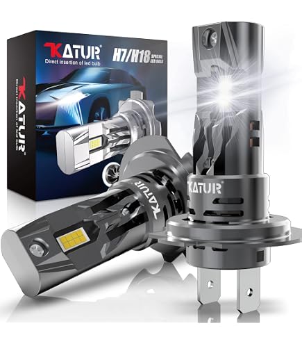 NIGHTEYE H7 LED Headlight Bulbs – 42,000LM 200W 6500K White Light, Fan Cooling, Pack Of 2-607686