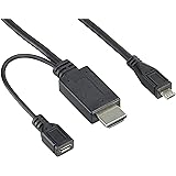 エレコム MHL変換ケーブル (HDMI to microB) 2m DH-MHLHD20BK