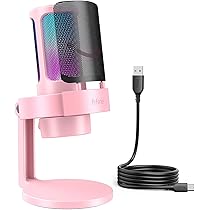 Amazon.co.jp: FIFINE USBコンデンサーマイク RGBライト