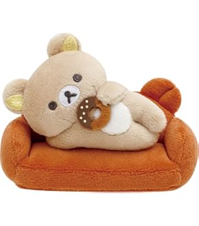 San-X リラックマ「ねこねこの湯」ぶらさげぬいぐるみ チャイロイコグマ Amazon.co.jp: サンエックス リラックマ ｢ねこねこの湯