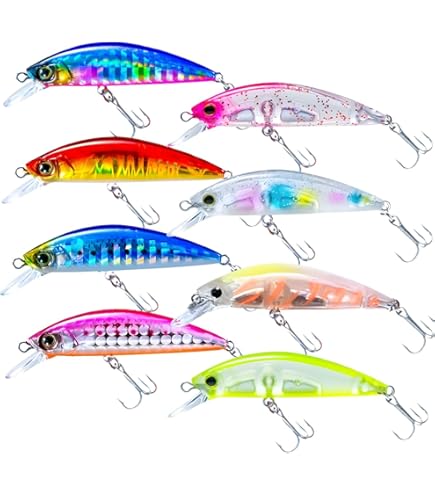 Amazon.co.jp: 渓流 本流 ヘビーシンキングミノー 9g 8cm 5色セット