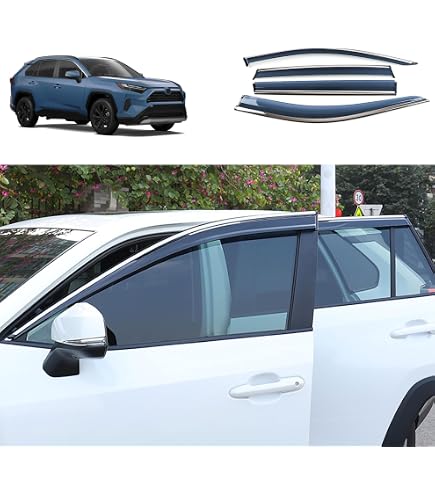 Amazon | シェアスタイル RAV4 50系 専用 ドアバイザー 4p メッキ