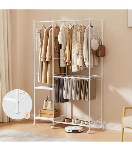 Amazon｜スーツラック ハンガーラック 洋服掛け おしゃれ 木製バレット