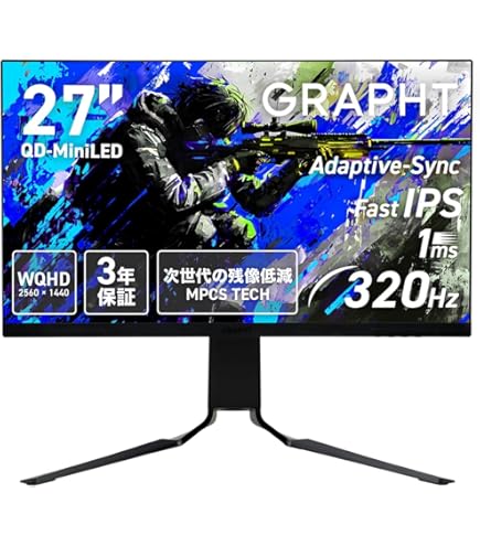 Amazon.co.jp: 【Standless (No Feet)】GRAPHT QD MiniLED Gaming