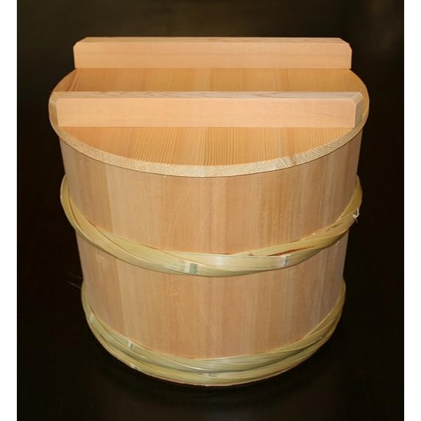 Amazon.co.jp: 【志水木材産業】木曽の桶屋 木曽さわらの漬物桶（小