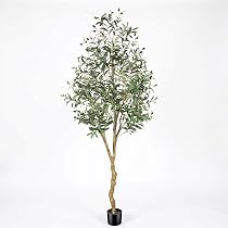 Amazon|FEELEAD フェイクグリーン オリーブの木 人工観葉植物