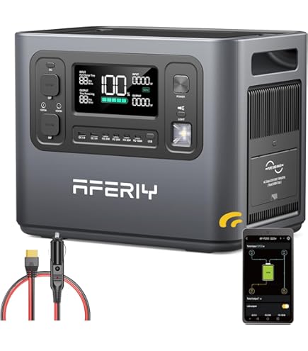 Amazon.co.jp: AFERIY ポータブル電源 2400 ポータブルバッテリー 大