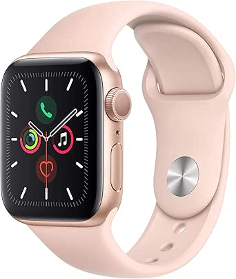 Apple Watch Series 5(GPSモデル)- 40mmゴールドアルミニウムケースとピンクサンドスポーツバンド - S/M &amp; M/L