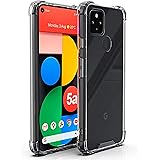【Amazon限定ブランド】Pixel 5A 5G ケース クリア - スマホケース Google Pixel 5A 5G 背面PC+TPUバンパー Arae 四隅滑り止め 黄変防止 ストラップホール付き 2021新型 適応用 透明 カバー