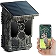 Trail Camera Solar Powered 46MP 4K 30FPS, WiFi Bluetooth Game Camera ...