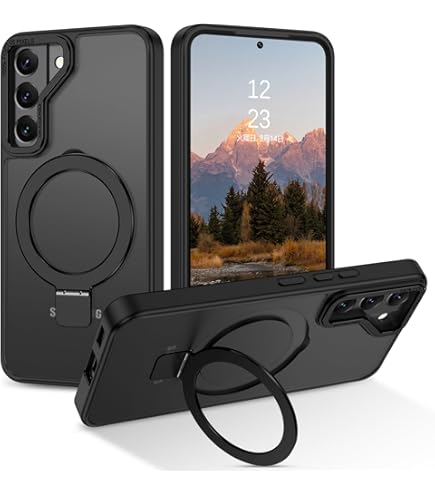 Samsung Galaxy S22 本体 ケース付き Galaxy S22 ケース カバー クリアケース リング型ストラップ