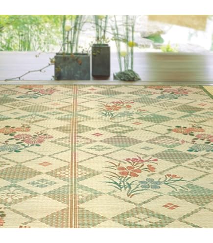 萩原 い草 花ござ ラグ 「南風」 江戸間 6畳 Amazon｜萩原 い草 花ござ ラグ 「南風」 江戸間 6畳 81847560
