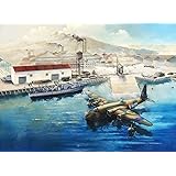 フライホークモデル 1/700 イギリス海軍 水上機基地（ 水上機，哨戒艇，車両 付属）プラモデル