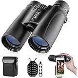 BNISE Binoculars for Adults, 10X42 Roof Prism Low Light Vision Lightweight Compact Binocular for Bird Watching, Hunting, Trav