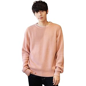 ニット セーター メンズ 長袖 クルーネック ニットセーター カジュアル カットソー 暖かい 防寒 春秋冬