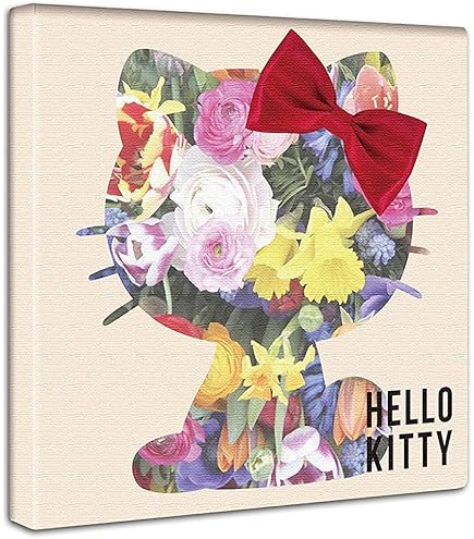 ハローキティ 猫 アートパネル日本製 kty-0015_30× 30_新品 Amazon.co