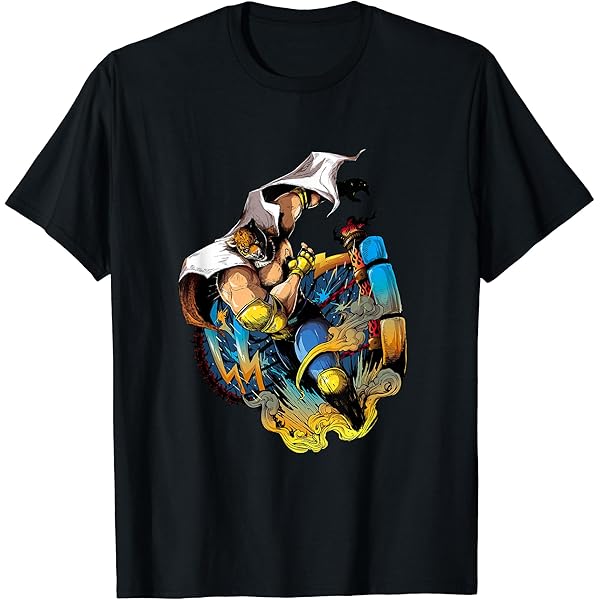 Amazon | TEKKEN7 キング 002 Tシャツ | Tシャツ・カットソー 通販